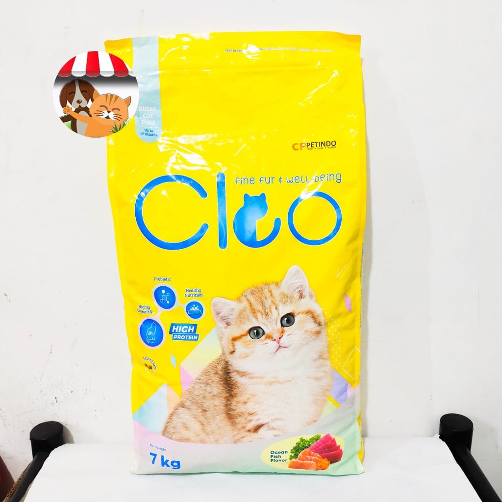 Cleo Kitten Ocean Fish 7 KG Freshpack Dry Cat Food Makanan Anak Kucing