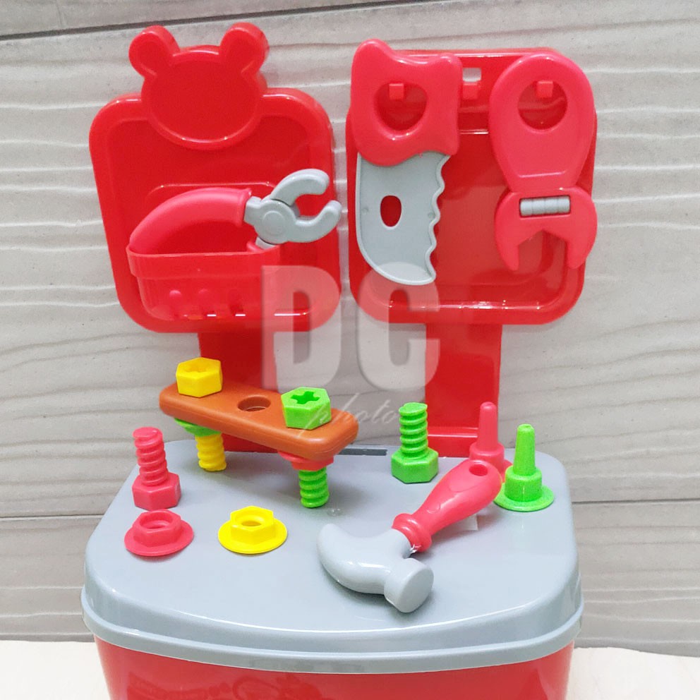 Tools Engineer Kit DIY Baby Excercise Helper Perkakas Tukang Koper Alat Pertukangan Tang Gergaji