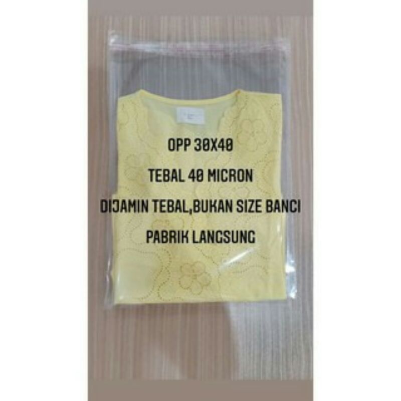 

SR PLASTIK Plastik OPP 30x40 tebal (asli) pabrik langsung