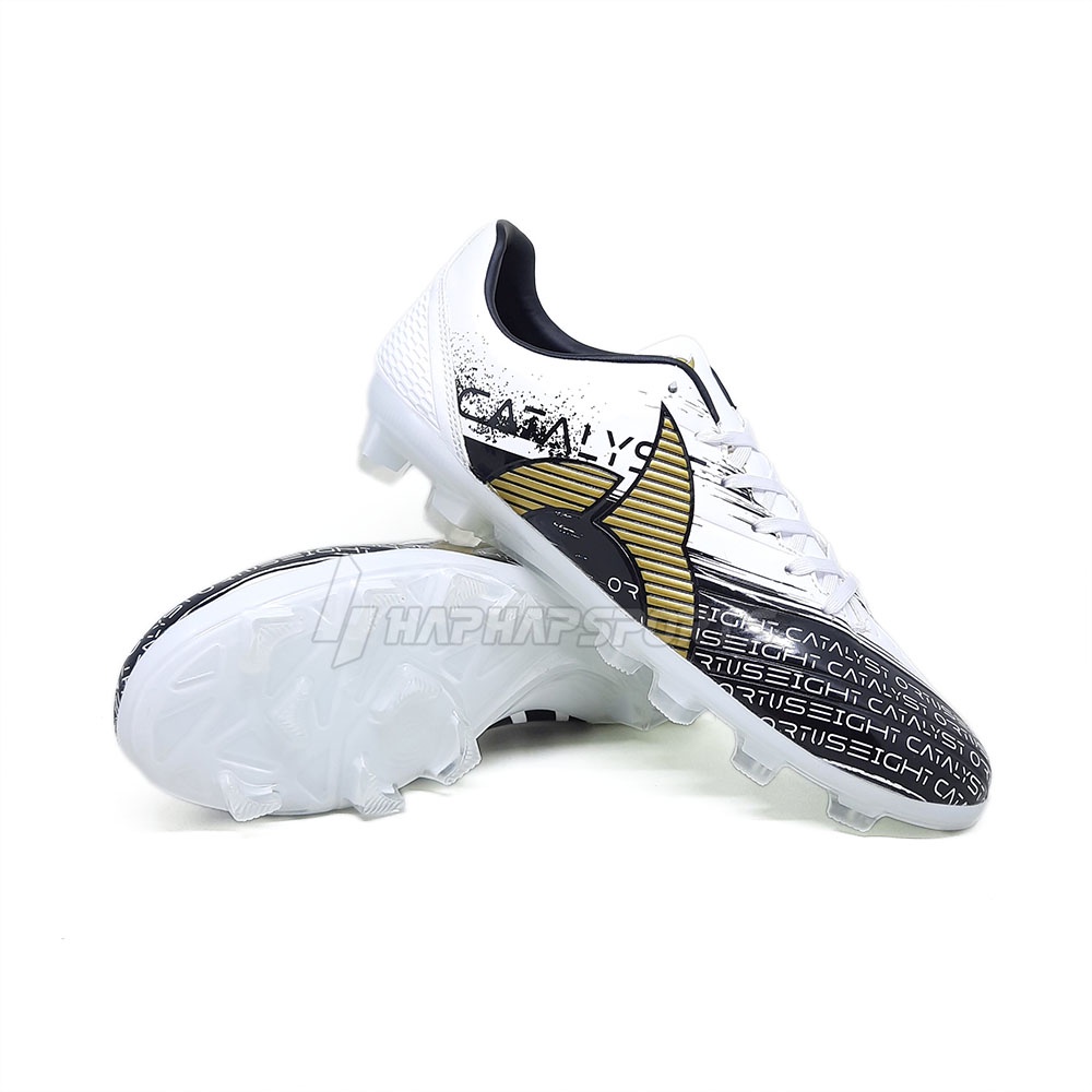 SEPATU BOLA ORTUSEIGHT CATALYST REVENGE FG-BLACK WHITE