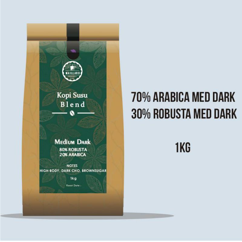 

KOPI ESPRESSO BLEND 70:30 KOPI SUSU MEDIUM DARK 1KG