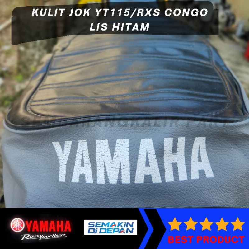 KULIT JOK COVER JOK YAMAHA YT115 RXS CONGO LIS HITAM