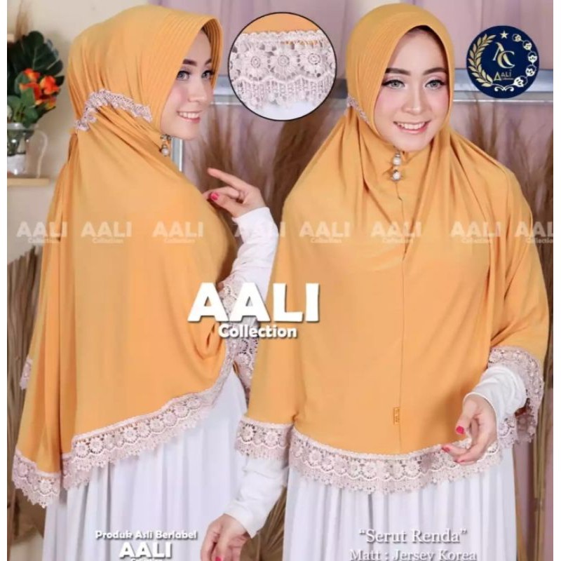 JILBAB SERUT RENDA IMPORT BAHAN JERSEY/JILBAB SERUT RENDA XXL/JUMBO