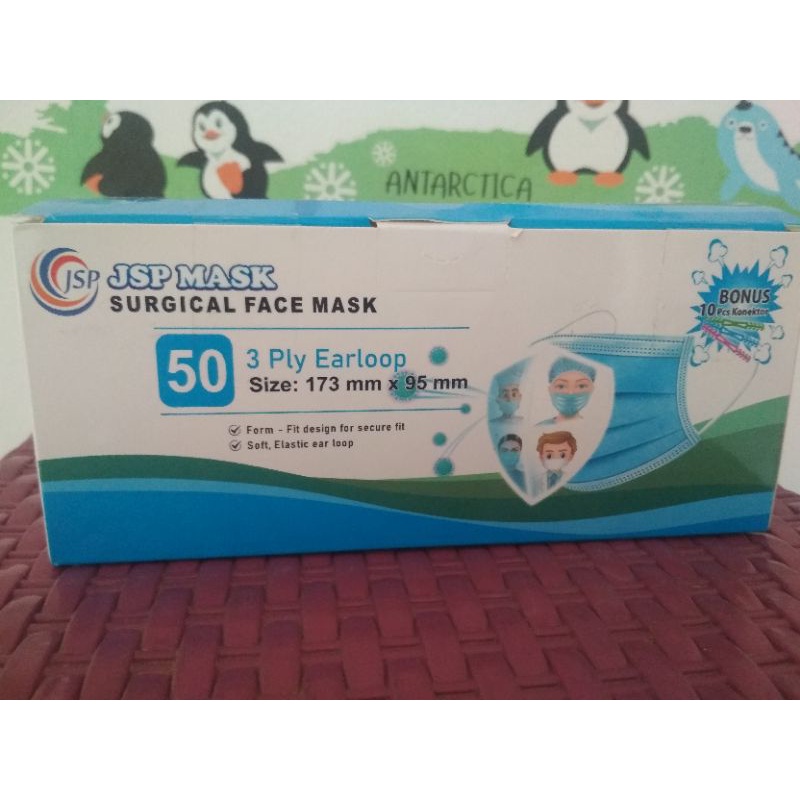 Masker  Medis Facemask 3 Ply Earloop Dan Hijab