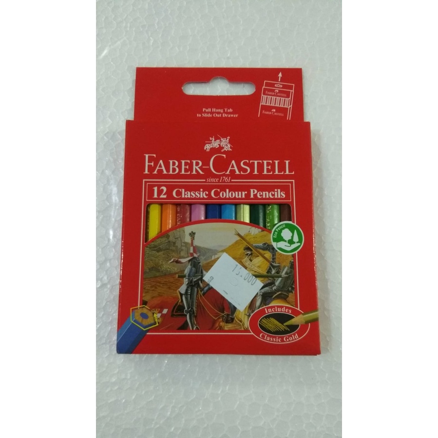 

PENSIL WARNA FABER-CASTELL 12 PENDEK / CLASSIC COLOUR PENCILS 12S