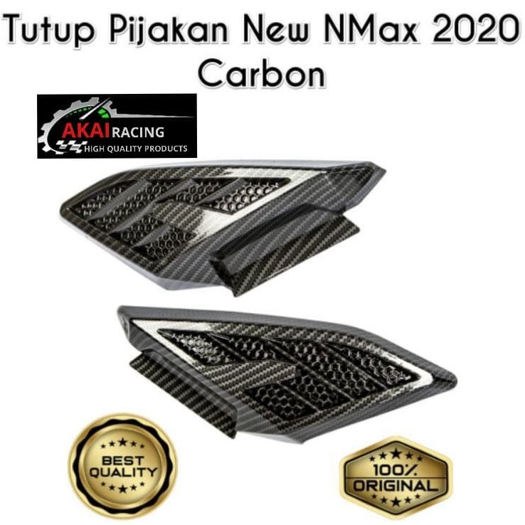 COVER CARBON BODY NMAX 2020 PART.BODY KIRI KANAN/ STEP BELAKANG COVER TUTUP NMAX NEW