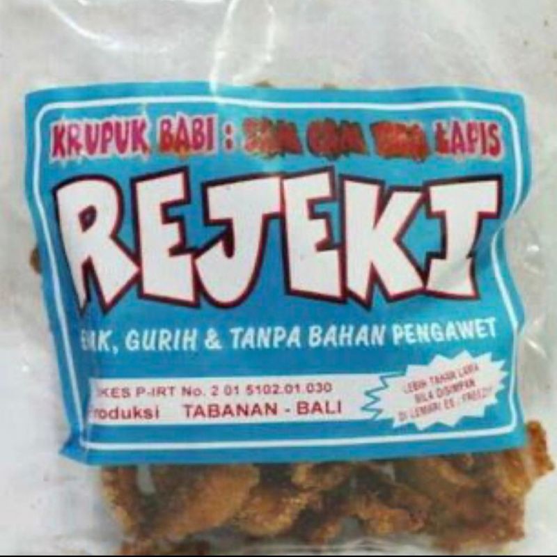 

Krupuk babi Rejeki samcam 3 lapis