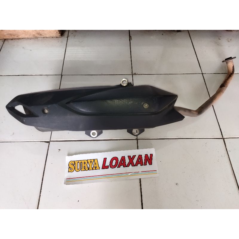 KNALPOT STANDAR ORIGINAL YAMAHA AEROX YAMAHA LEXI KNALPOT STANDAR ORIGINAL COPOTAN BEKAS