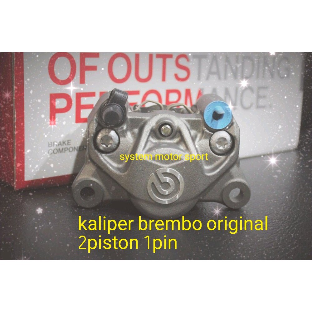 kaliper brembo 2piston 1 pin . ready universal kaliper belakang brembo 2pin1 piston