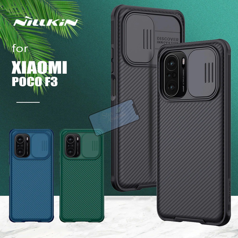 NILLKIN CamShield Case Xiaomi Poco F3 Slide Camera Phone Case Original Pooc F3 Case