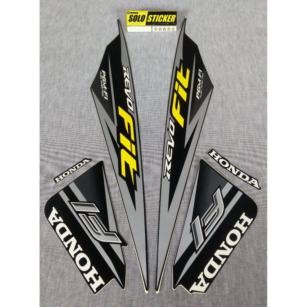 Bisa Cod Striping Sticker Motor Honda Revo Fit F1 2017 Shopee