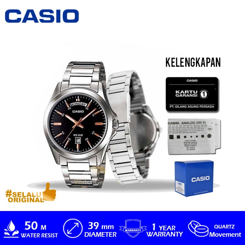 Jam Tangan Casio General MTP-1370D-1A2VDF Original Murah