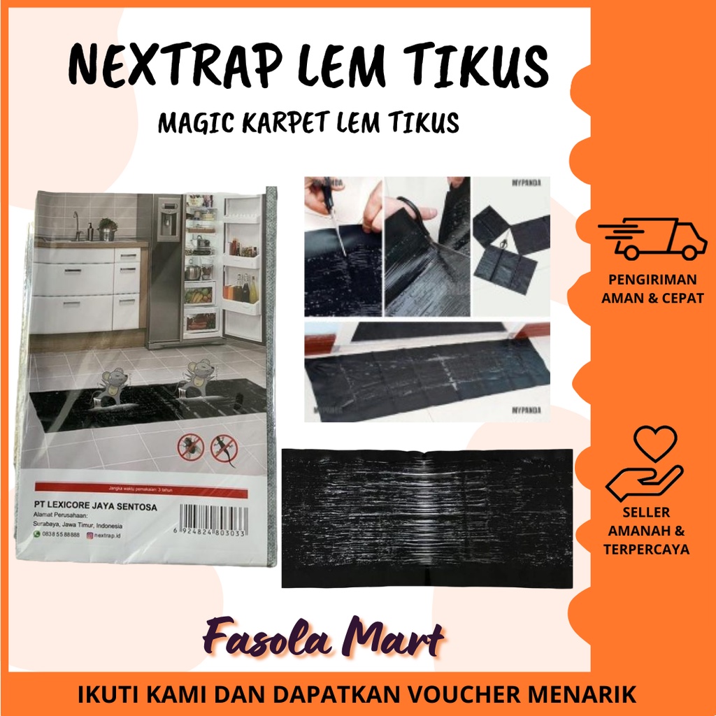 NEXTRAP LEM TIKUS KUAT TERPAL HITAM