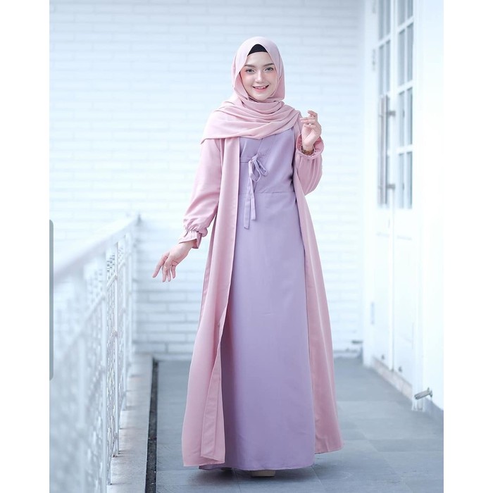 Promo  | Baju Wanita | Ayura Dress 2 in 1 ( Dress   Outer ) vg  | Termurah