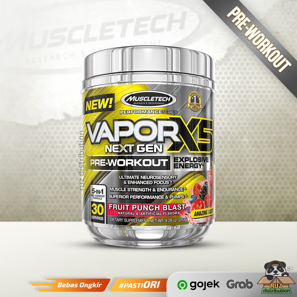 MuscleTech Nano Vapor X5 Next Gen VaporX5 NextGen Muscle Tech 30x