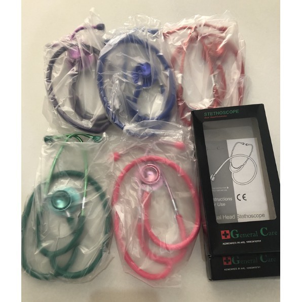 Free Ongkir Stetoskop General Care GC Stethoscope Economy Ekonomi Warna Pink Hijau Biru Merah Ungu