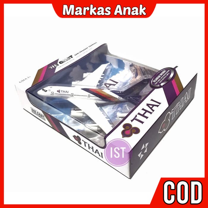 Mainan Anak Anak Umur 3 4 5 6 Tahun Diecast Pesawat Terbang Airplane Pull Back Hadiah Ulang Tahun Anak Laki Laki Keren