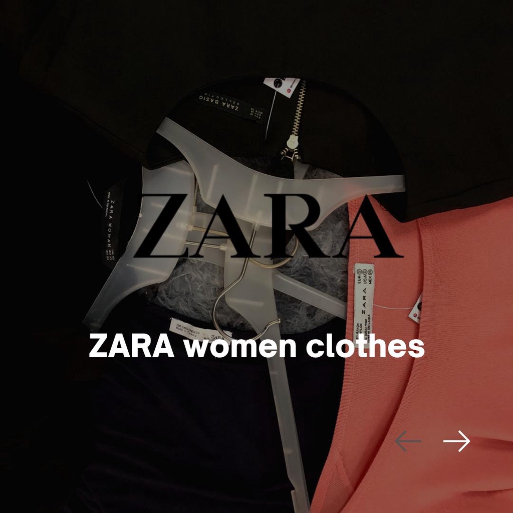 Pakaian Wanita Zara dan Zalora Thrift Atasan dan blouse murah original