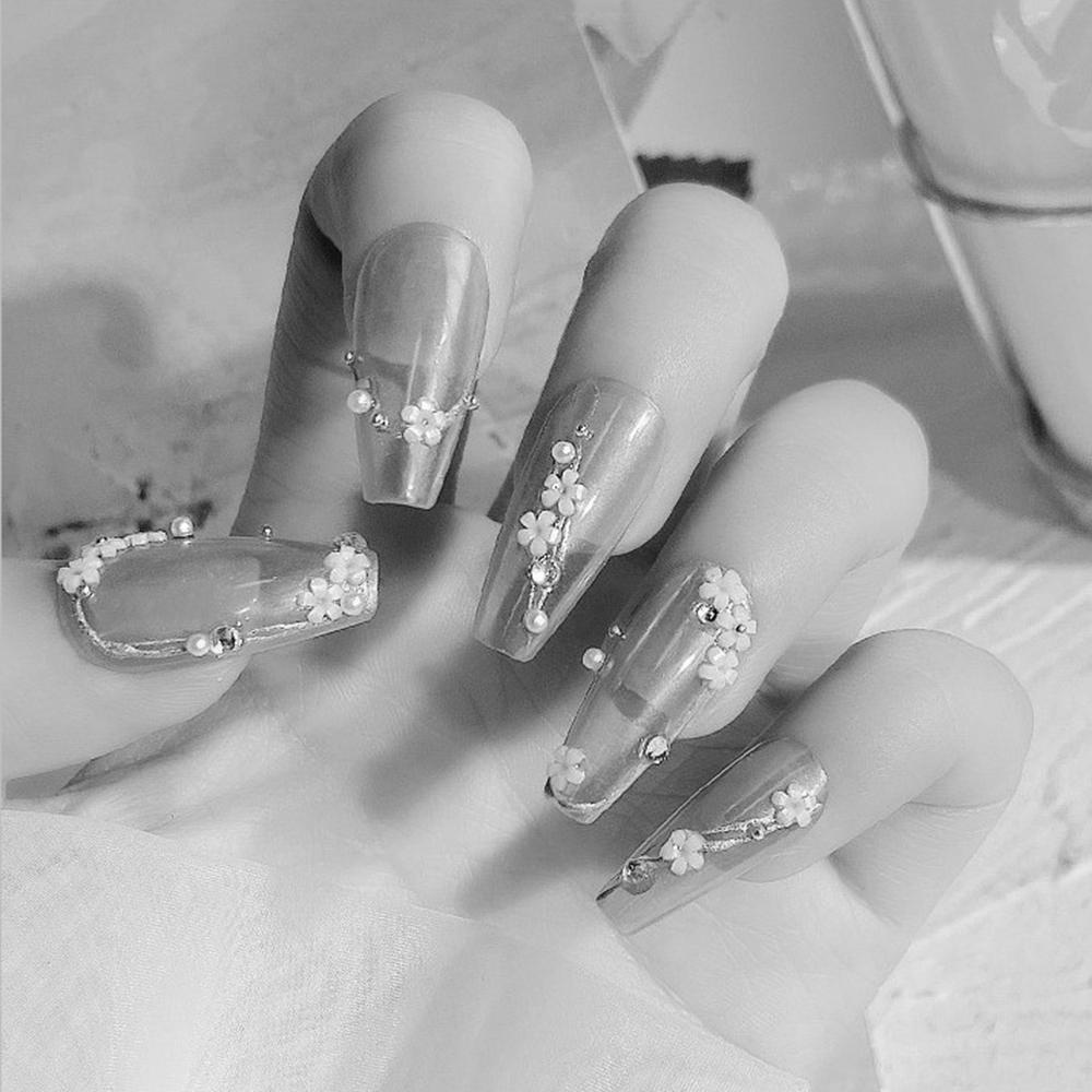 Needway   Nail Art Bunga Perhiasan Jepang Elegan Pesona DIY Aksesoris Nail Art