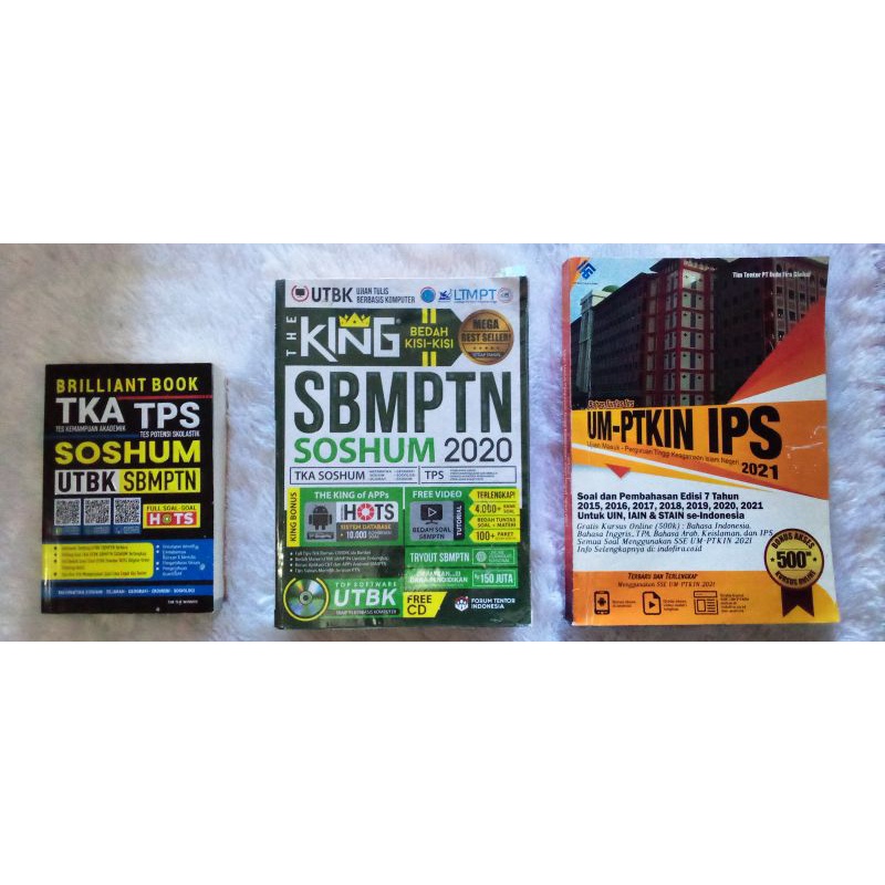 preloved buku utbk sbmptn the king, umptkin soshum