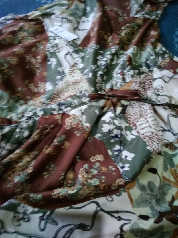 Home Dress Batik Gamis Raisha Motif Batik Bahan Rayon Viscose Premium