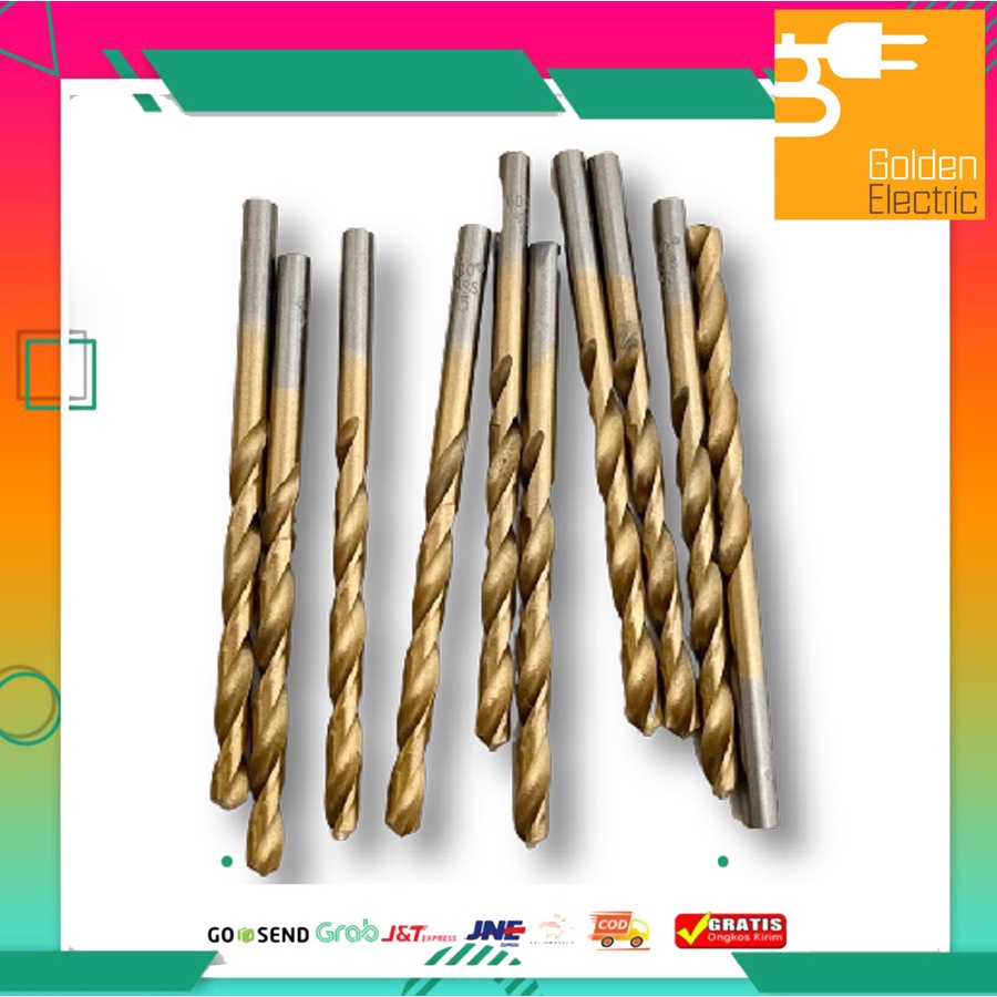 Mata Bor Besi Baja Kuningan 5mm 5 mm GDO KUAT Germany Twist Drill Tool