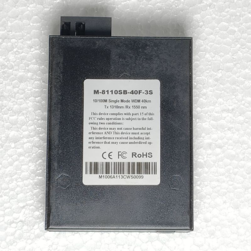 Media Converter 10/100Base-Fx Bridging Converter