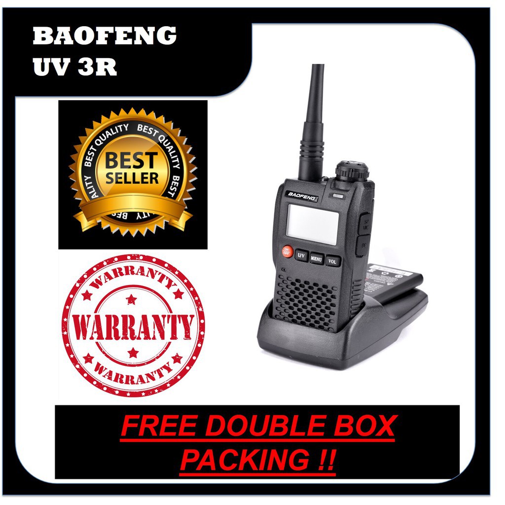 HT Baofeng Dual Band UV3R UHF VHF - Handy Talkie UV 3R Free Earset Bopeng Bao feng dualband mini ht