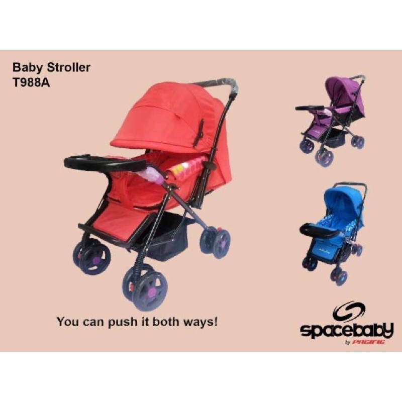 Baby Stroller Spacebaby T988 A dua arah Kereta dorong bayi murah