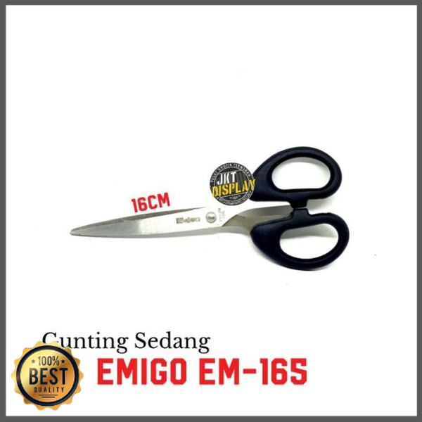 

Emigo Gunting Sedang EM-165 / EM 165 Stainless Steel Tajam - Kuat Murah