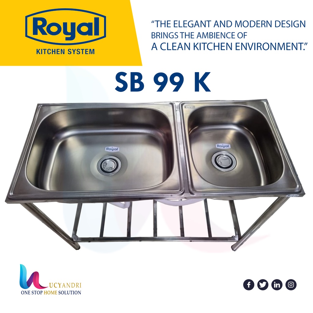 KITCHEN SINK ROYAL SB 99 PK MEJA CUCI PIRING PORTABLE