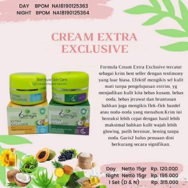 

Batrisyia Cream Extra Exclusive