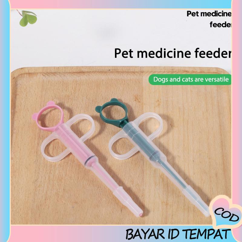 COD❤️ Pet Feeder Dorong-tarik Cat Dan Dog Universal Liquid Pills Pet Feeding Stick Peralatan Makan-A.one