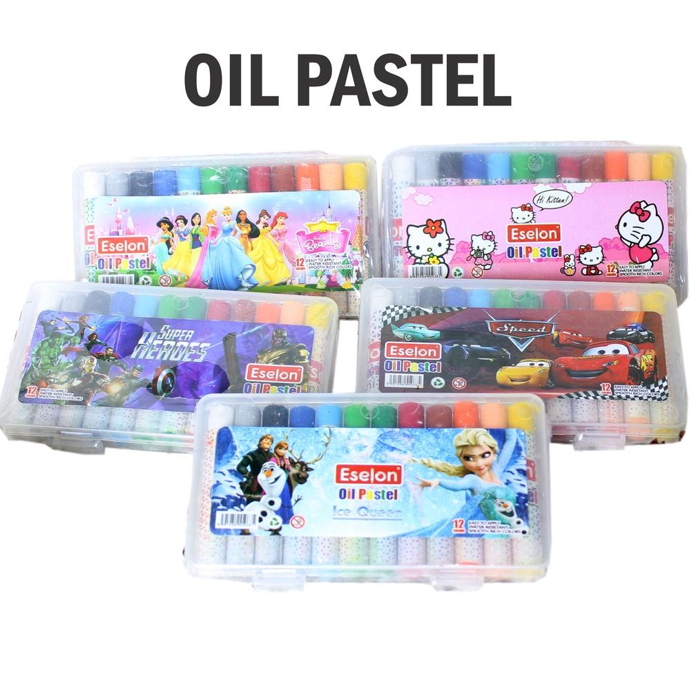 

((BISA COD)) Crayon / Crayon Set / Crayon Anak / Crayon Eselon 12 Macam Warna dan Karakter Lucu