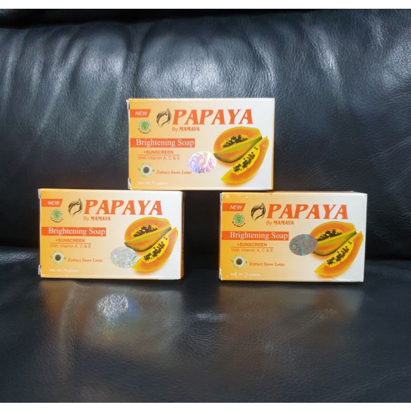 BPOM SABUN PEPAYA MAMAYA ORIGINAL 70 GR BRIGHTHENING SOAP