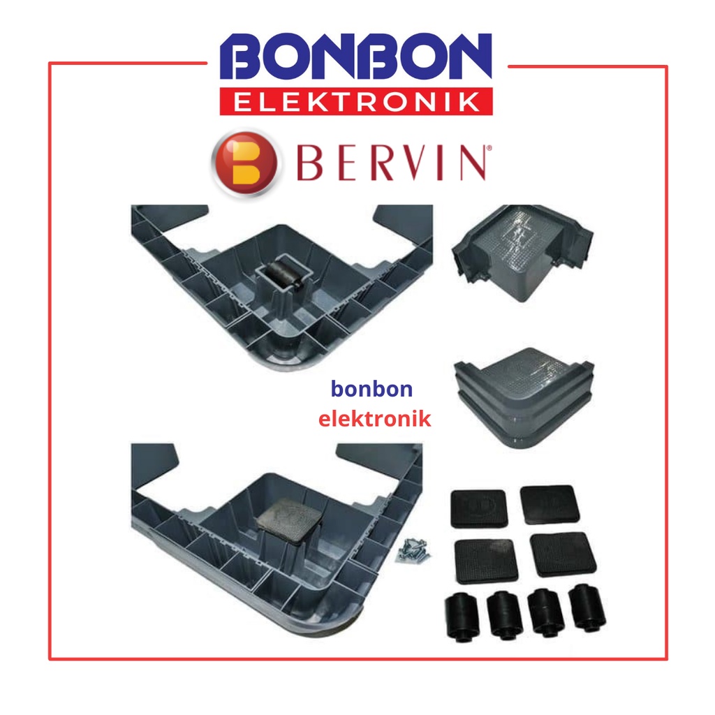 Bervin BOS-150 Stand Dudukan Mesin Cuci / Alas Kulkas / Kaki Lemari Es BFSA-3D51 CFSA-150