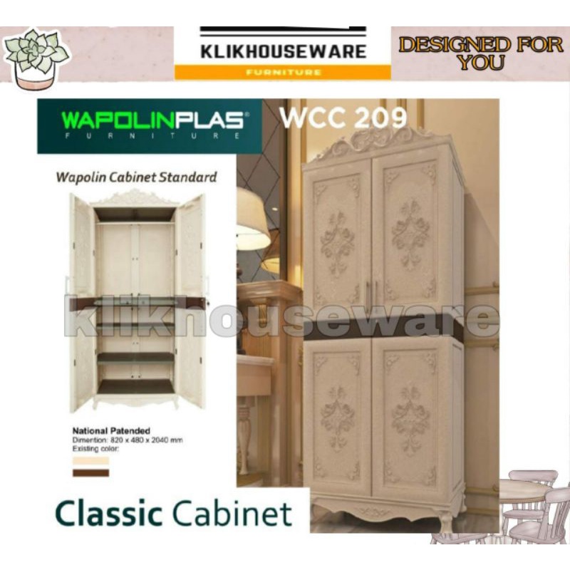 Wapolin - WCC 209 - Lemari Classic Cabinet Ornamen Classic