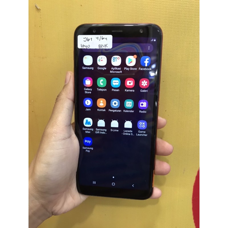 SAMSUNG GALAXY J6 PLUS RAM 4 GB ROM 64 GB SECOND SEIN