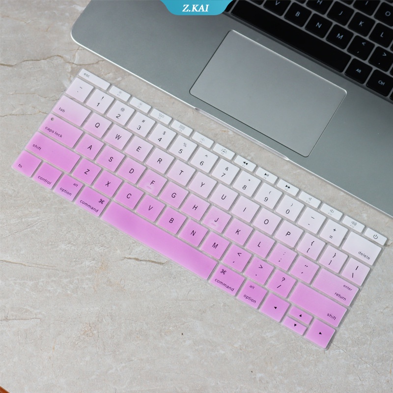 Skin Cover Pelindung Keyboard Komputer Bahan Silikon Anti Debu 12 &quot;Untuk A1708 A1534 A1931 A1708 A1988 (ZK)