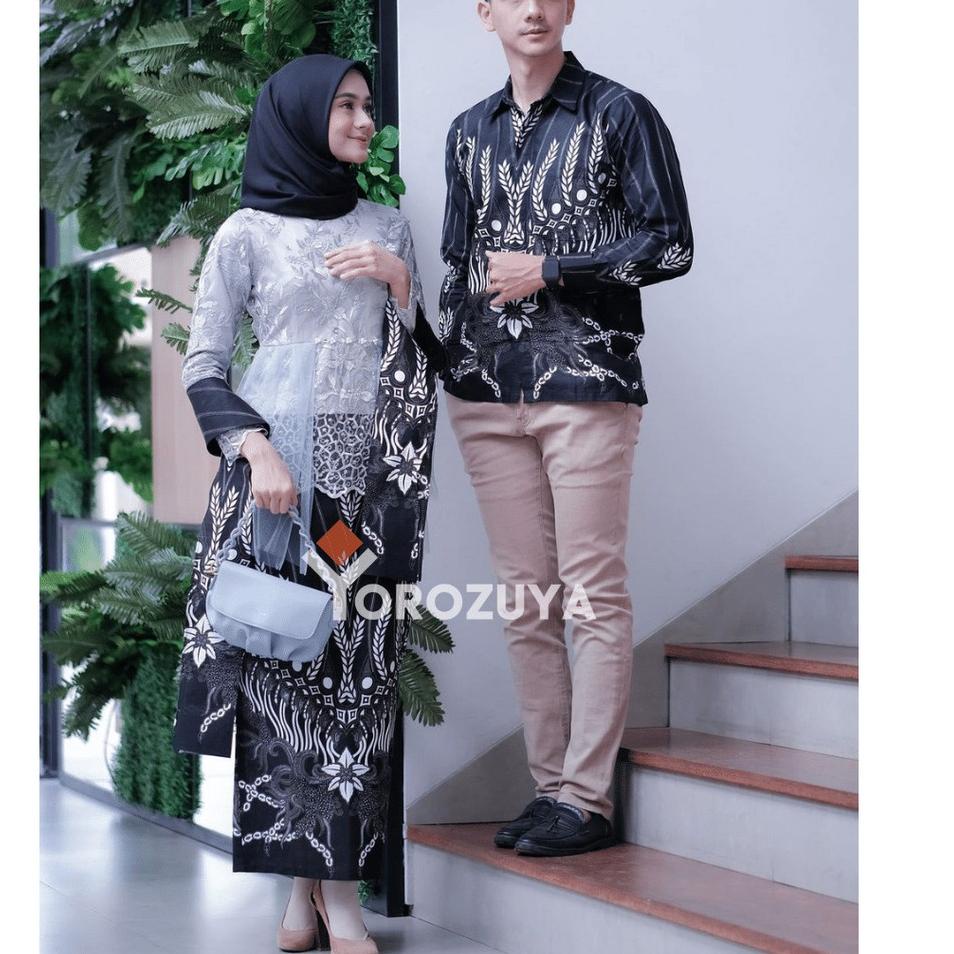 Best Seller.. Set Couple Kebaya Modern Batik Kebaya Couple Tunangan Lamaran Wisuda Kondangan Kebaya 