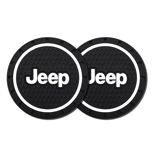 1 / 2PCS Tatakan Gelas Anti slip Untuk Jeep Wrangler Renegade Compass Liberty Commander JKU