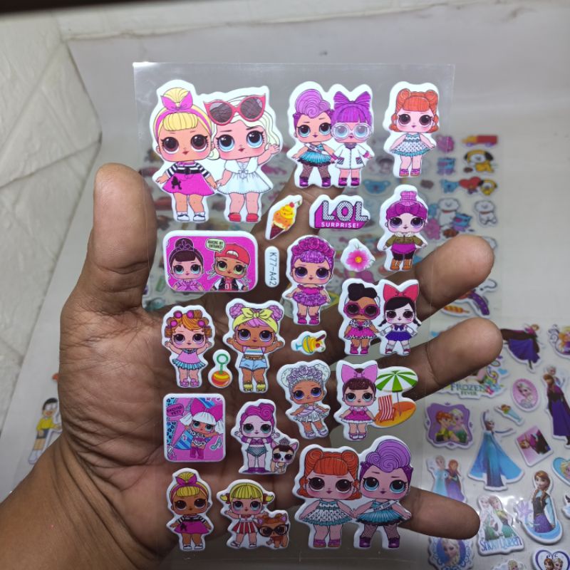 Stiker Mainan Stiker Timbul Besar isi 1Pcs