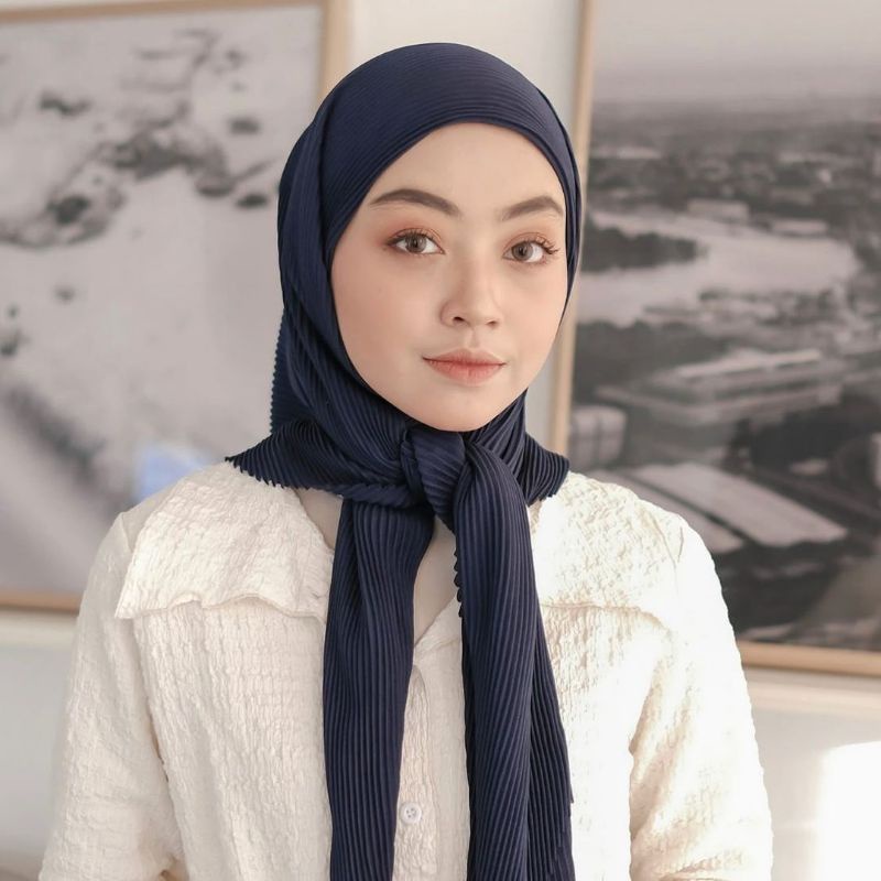 HIJAB PLISKET SQUARE / PLISKET SEGIEMPAT / HIJAB PLISKET SEGIEMPAT VOAL-1