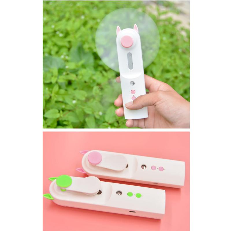 Kipas Angin  Mini Nano Mist Spray + Fan Perawatan Wajah Mini Portable usb