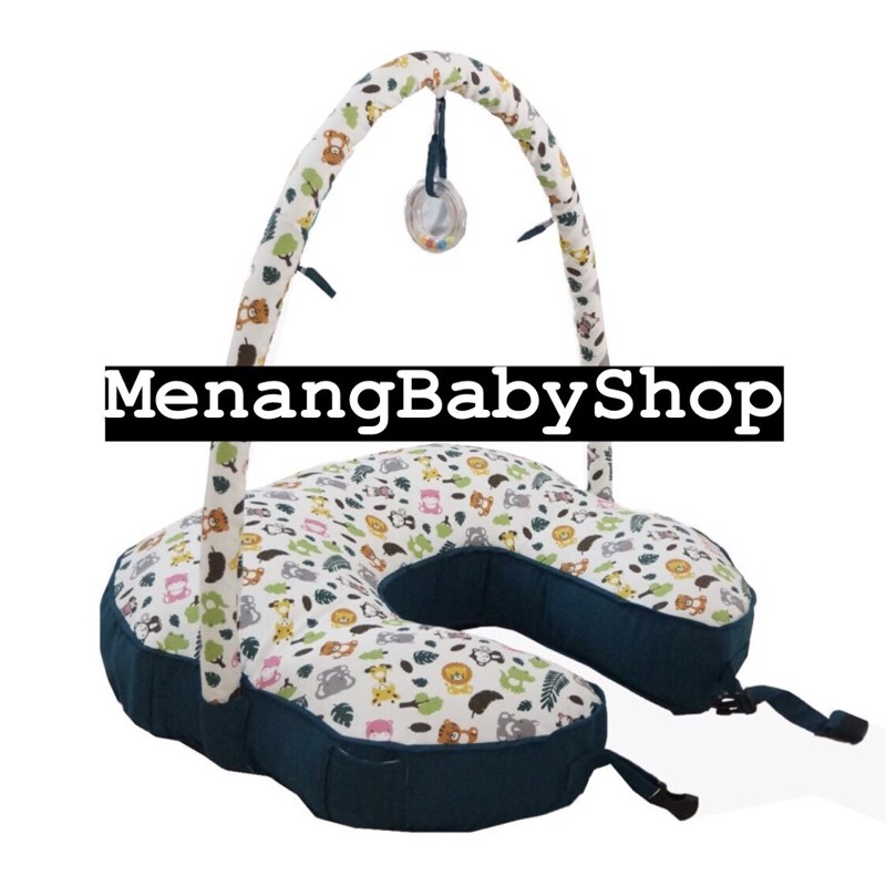 BANTAL/SOFA BAYI MENYUSUI SNOBBY SRB3202 ZOO SERIES+MAINAN lonceng BAYI MULTIFUNGSI BAHANsponhalus