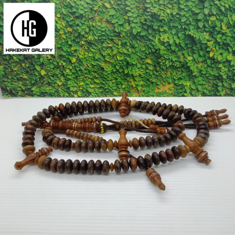 tasbih tijani kayu kelor emas kombinasi sonokeling E253