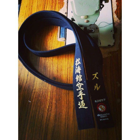 sabuk hitam Karate spesial Lemkari custom