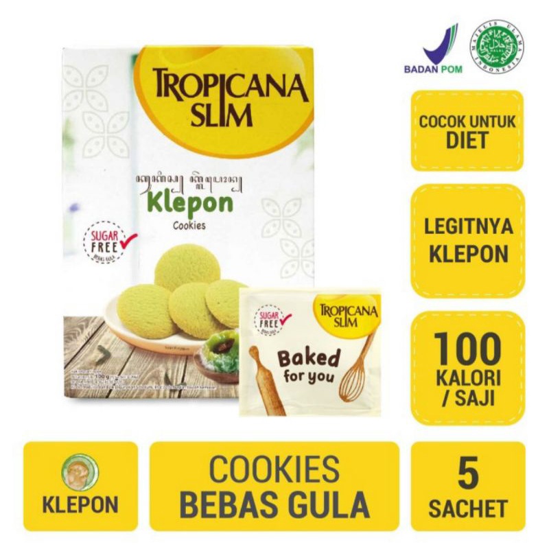 

Tropicana Slim Klepon Cookies 100g Sugar Free