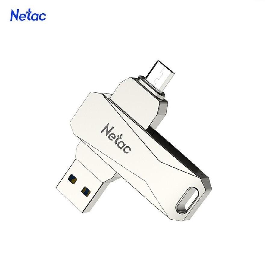 Netac Flashdisk U381 USB3.0 With MicroUSB Dual Flash Drive 32GB