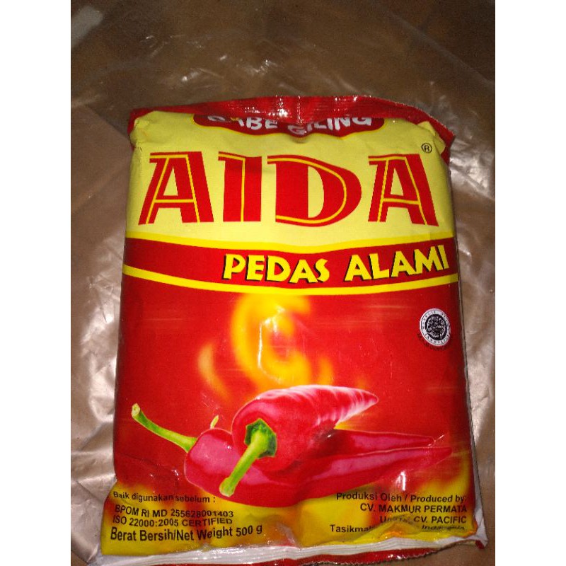 

cabe aida 500 GRAM( setengah kilo) PEDAS ALAMI exp lama